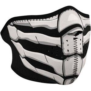 Collare Maschera Moto Zanheadgear Half Face Mask Ossa Fluore taglia un