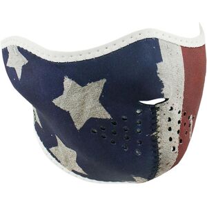 Collare Maschera Moto Zanheadgear Half Face Mask Patriota taglia unica