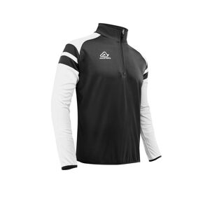 Felpa Mezza Zip Allenamento Acerbis KEMARI Nero Bianco taglia XS