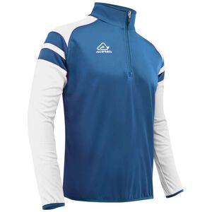 Felpa Mezza Zip Allenamento Acerbis KEMARI Royale Blu Bianco taglia XL