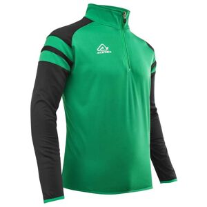 Felpa Mezza Zip Allenamento Acerbis KEMARI Verde Nero taglia M