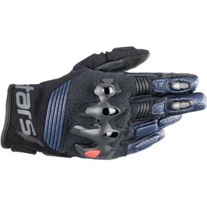 Guanti Moto in Pelle Alpinestars HALO Nero Blu taglia S