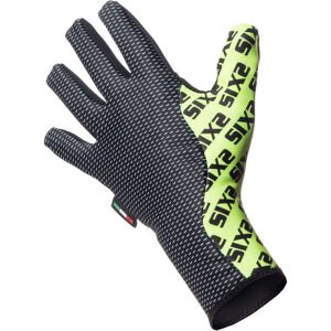 Guanto Ciclismo Invernali Sixs Winter Gloves Nero Giallo taglia 2XL