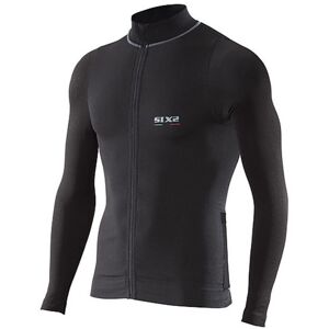 Maglia intima Bici a Maniche Lunghe Con Zip Sixs Bike 4 Nera taglia XS