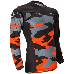 Maglia Moto Cross Enduro Acerbis X-Duro Winter Nero Arancio taglia 3XL