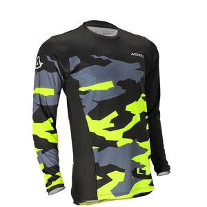 Maglia Moto Cross Enduro Acerbis X-Duro Winter Nero Giallo taglia L