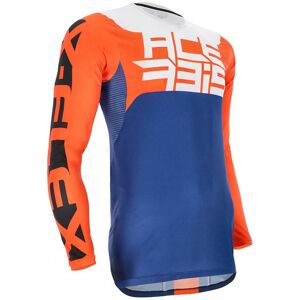 Maglia Moto Cross Enduro Acerbis X-Flex Two Blu Arancio taglia S