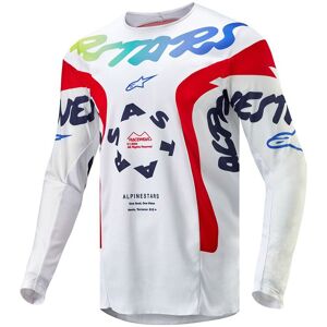 Maglia Moto Cross Enduro Alpinestars RACER HANA Bianco multi taglia S