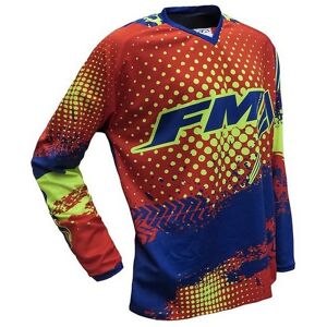 Maglia Moto Cross Enduro Fm racing X26 FORCE 001 Rosso Giall taglia 2X