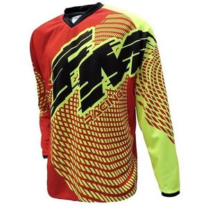 Maglia Moto Cross Enduro Fm racing X26 POWER 001 Rosso Giall taglia 2X