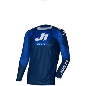 Maglia Moto Cross Enduro Just1 J-FLEX 2.0 District Blu Bianc taglia XL