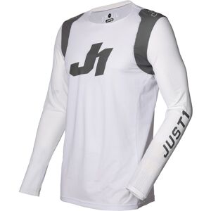 Maglia Moto Cross Enduro Just1 J-FLEX Aria Bianco Grigio taglia M