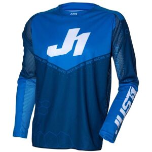 Maglia Moto Cross Enduro Just1 J-FORCE Hexa Blu Bianco taglia M