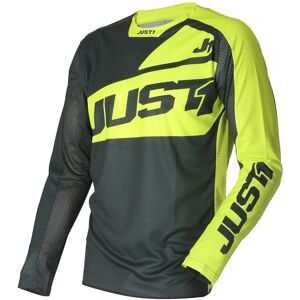 Maglia Moto Cross Enduro Just1 J-FORCE VERTIGO Grigio Giallo taglia L