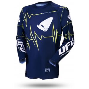 Maglia Moto Cross Enduro Ufo SLIM ADRENALINE Blu Giallo Fluo taglia 2X