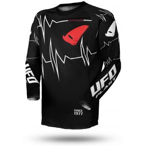 Maglia Moto Cross Enduro Ufo SLIM ADRENALINE Nero Bianco Ros taglia 2X