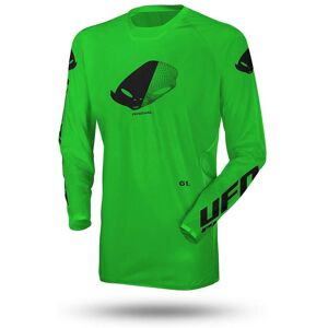 Maglia Moto Cross Enduro Ufo SLIM RADIAL Verde Fluo taglia L