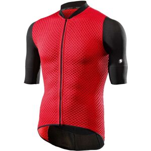 Maglia Tecnica Ciclismo Sixs Mezza Stagione Hive Nero Rosso taglia M