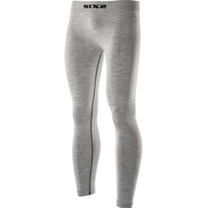 Pantaloni Leggings Lunghe Sixs PNX Carbon Merinos Wool Grigi taglia 2X