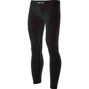 Pantaloni Leggings Lunghe Sixs PNX MERINOS Carbon Wool Nero taglia L/X