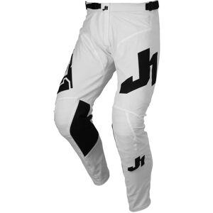 Pantaloni Moto Cross Enduro Just1 J-ESSENTIAL SOLID Bianco taglia 40
