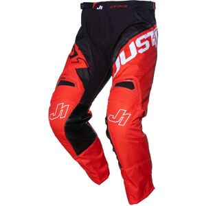 Pantaloni Moto Cross Enduro Just1 J-FORCE Hexa Rosso Nero Bi taglia 28