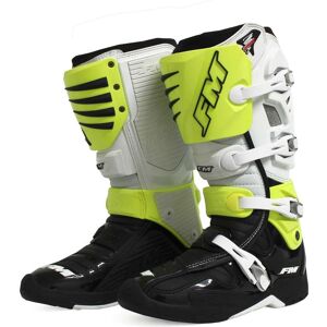 Stivali Noto Cross Enduro FM Racing TYPHOON 3 Bianco Giallo taglia 47