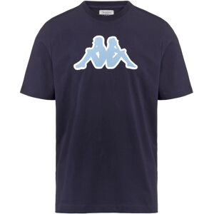 Kappa T-shirt maglia maglietta UOMO Banda 222 Blu azzurro LOGO ZOBI Lifestyle