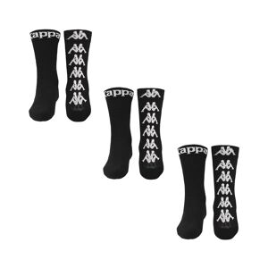 Kappa Calzettoni Socks Unisex Banda Nero authentic ATEL 3PACK mezza gamba