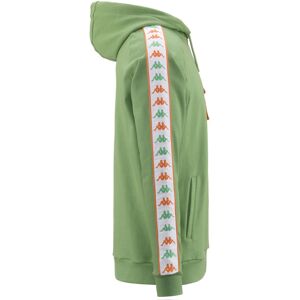 Kappa Felpa Cappuccio Hoodie UOMO Banda 222 222 BANDA SIRIO Cappuccio Verde .