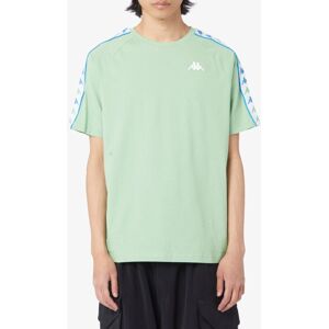 Kappa T-Shirt maglia maglietta UOMO Banda 222 Verde COENI SLIM Cotone