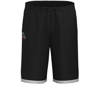 Kappa Pantaloncini Shorts UOMO LOGO ELE Nero Cotone