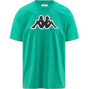 Kappa T-shirt maglia maglietta UOMO Verde LOGO ZOBI Cotone