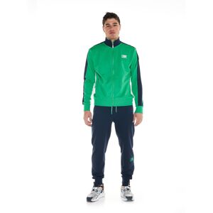 Leone1947 Tuta Intera Completa UOMO Leone 1947 Sporty Fluo Verde Blue Cotone