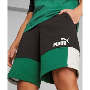 Puma Pantaloncini Shorts UOMO Bermuda Nero Verde Vine Essentials ColorBlock