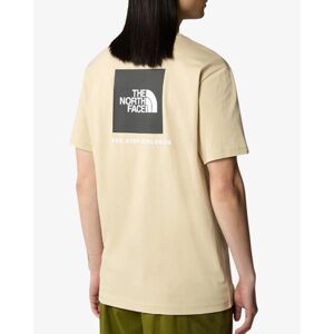 The North Face T-shirt maglia maglietta UOMO Beige Gravel REDBOX Tee Cotone