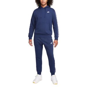 Nike Tuta Intera Completa UOMO Club Fleece HD Blu con tasche Cotone Felpato