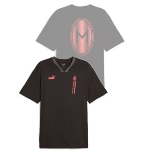 Puma Ac Milan T-shirt maglia maglietta Nero Cotone Ftbll Culture V-Neck 2023 24