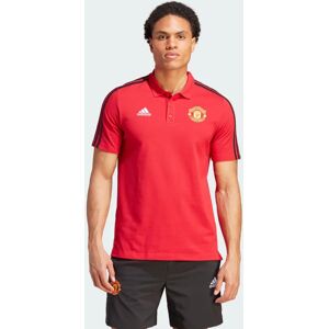 adidas Manchester United Polo Maglia DNA UOMO Rosso Cotone 2023 24