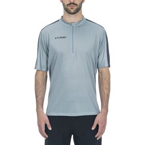 Cube ATX Jersey Half Zip CMPT S/S - maglia ciclismo - uomo Light Blue 2XL