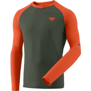 Dynafit Alpine Pro - maglia a manica lunga - uomo Green/Dark Orange 46