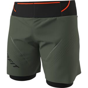 Dynafit Ultra 2/1 - pantaloni trail running - uomo Green/Black/Red S