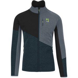 Karpos Federa Full-Zip Fleece - felpa in pile - uomo Dark Blue/Black/Green XL