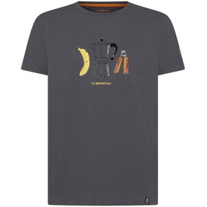 La Sportiva Breakfast - T-shirt - uomo Dark Grey/Yellow/Orange 2XL