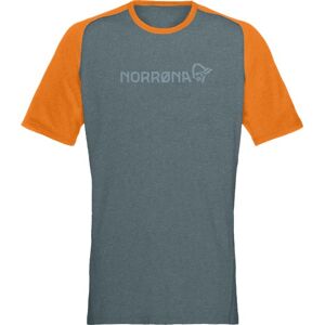 Norrona Equaliser Lightweight - T-shirt - Uomo Green/orange M