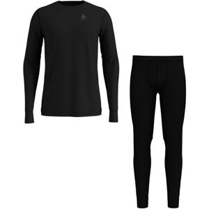 Odlo Set Long Merino 100% Warm - set intimo - uomo Black S