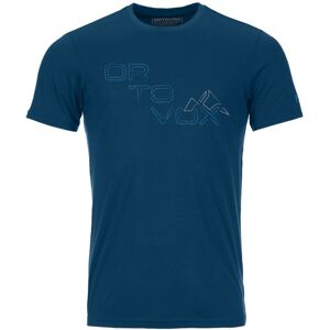 Ortovox 185 Merino Tangram Logo Ts M - maglietta tecnica - uomo Blue S