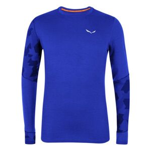 Salewa Cristallo Warm AMR - maglietta tecnica a maniche lunghe - uomo Blue/Orange 48