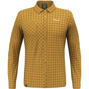 Salewa Puez Dry M L/S - camicia maniche lunghe - uomo Dark Yellow/Orange 54