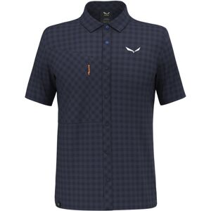 Salewa Puez Dry M S/s - Camicia A Maniche Corte - Uomo Dark Blue/orange 54